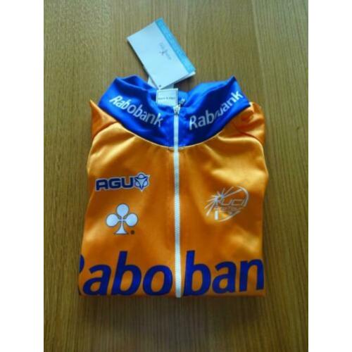 nieuw agu rabobank wielerjack maat M sinchi fleece