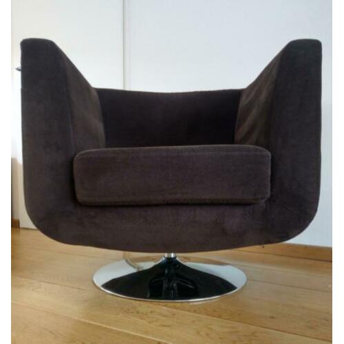 Velvet draai fauteuil