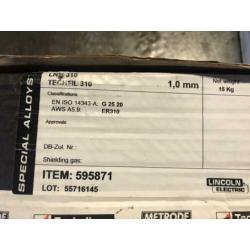 Lasdraad lincoln techfill 310 rvs lasdraad 1,2 mm