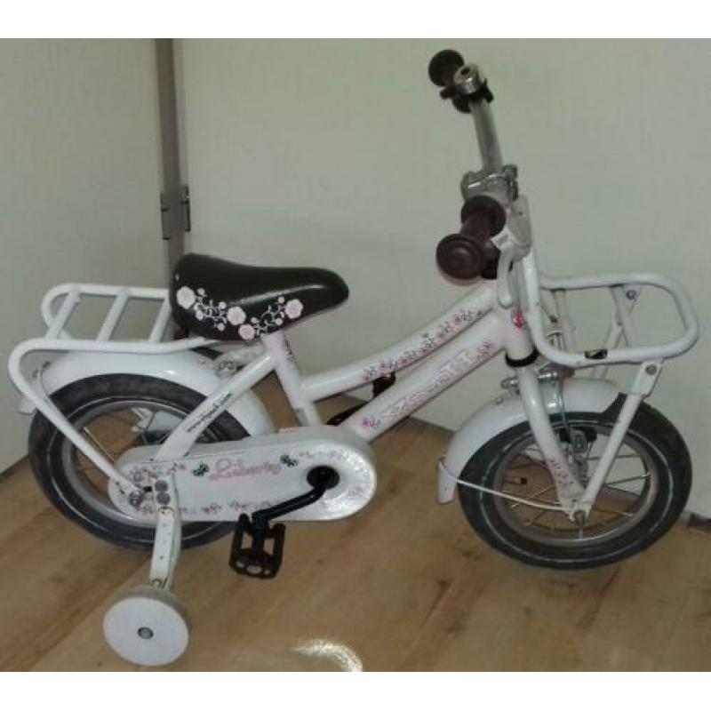Yipeeh Liberty kinder fiets met transportrekje, 12,5 inch
