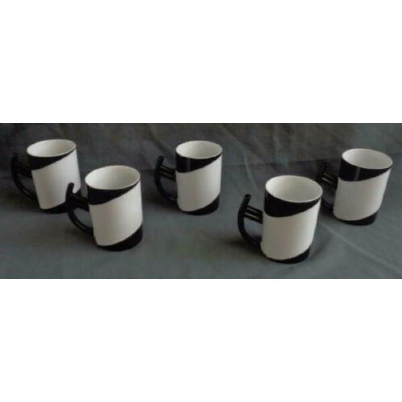 DOUWE EGBERTS KONITZ 5x mok H10,5xO7,5cm 30cl kop beker mug