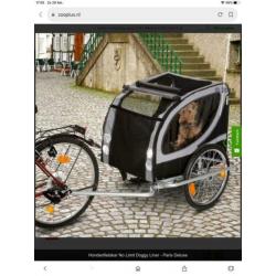No Limit Doggy Liner hondenfietskar met wandelset