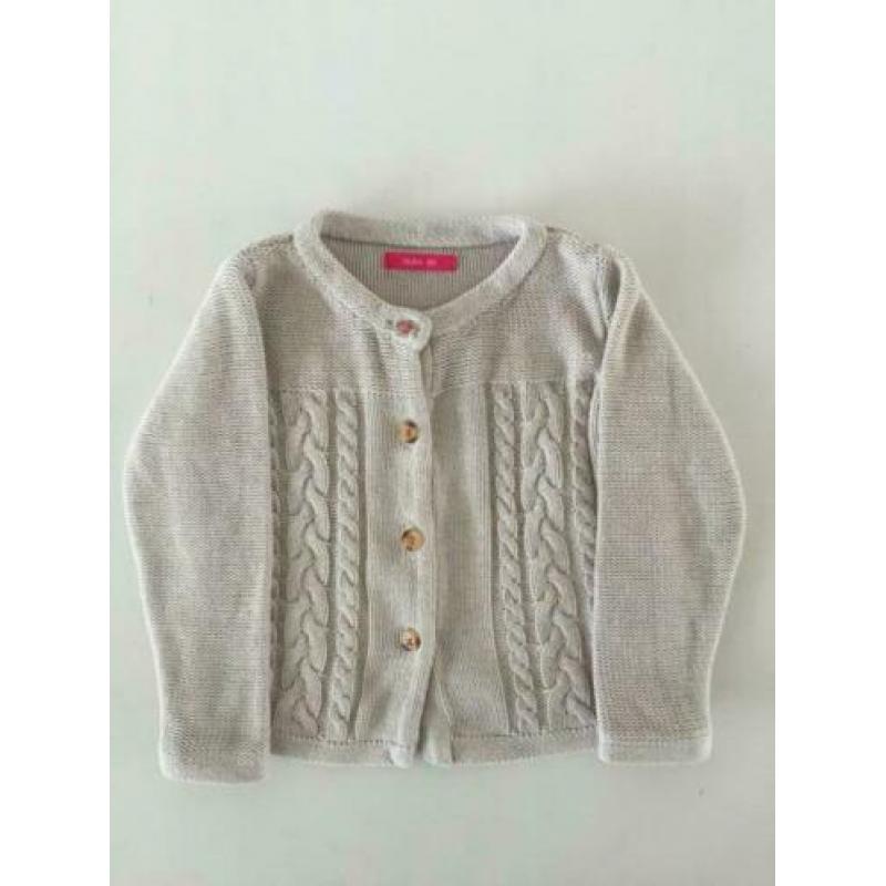 Baby vestje Hema, gebreid, mt 86, kabeltrui kabel vest trui