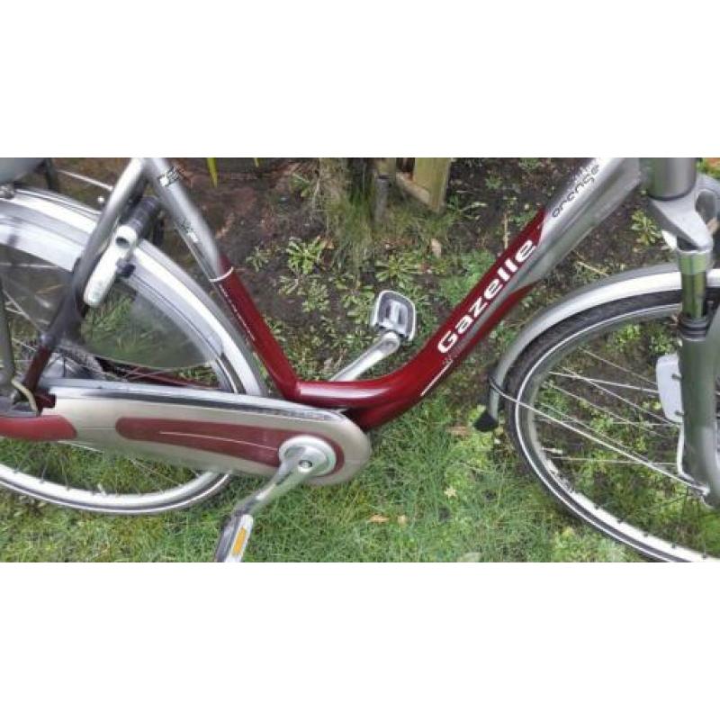 Gazelle orange ebike 28 inc 8 versn frame maat 53
