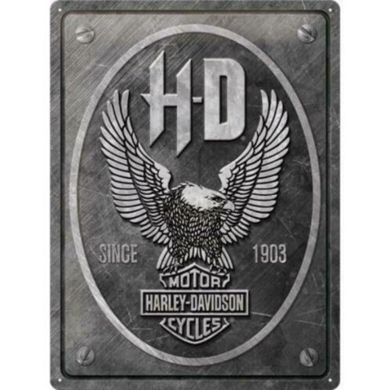 Harley Davidson Parking Only reclamebord van metaal 40x30cm