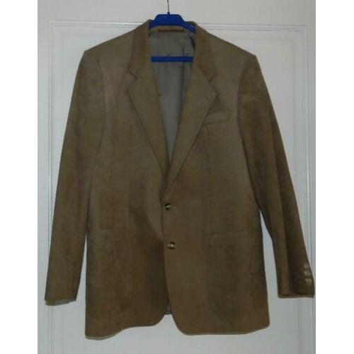 Supermooi suèdeachtig jasje/colbertje/blazer, maat 50.