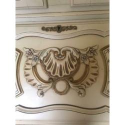 Brocante kast Frans model met lade rond 1950 2 delen