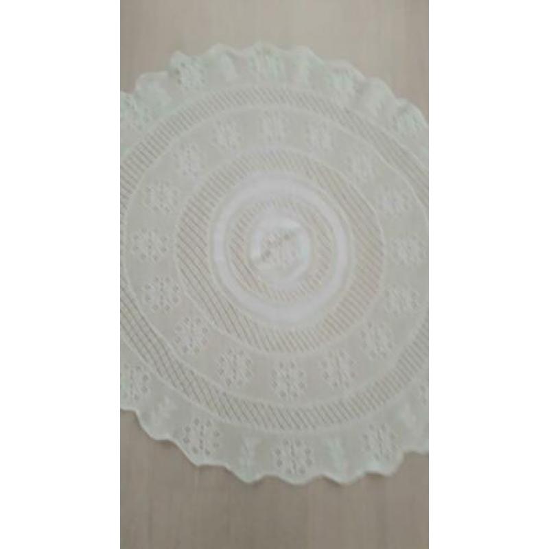 Rond wit tafelkleed