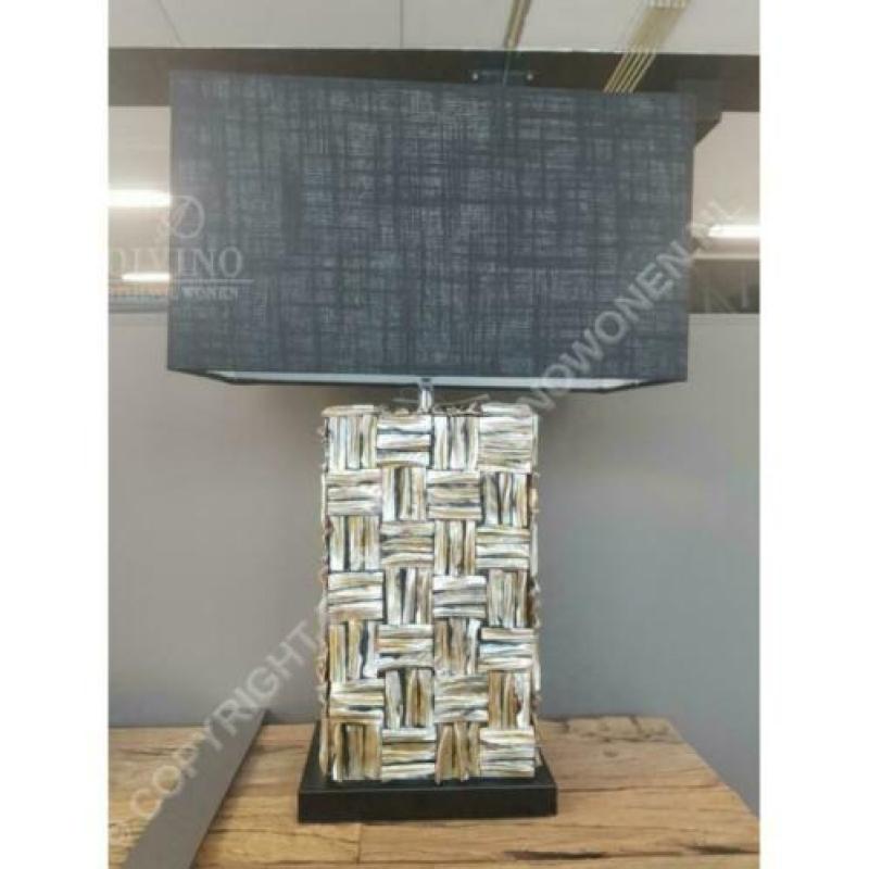 TAFELLAMP MET SCHELPEN 50CM luxe, luxury , metropolitan
