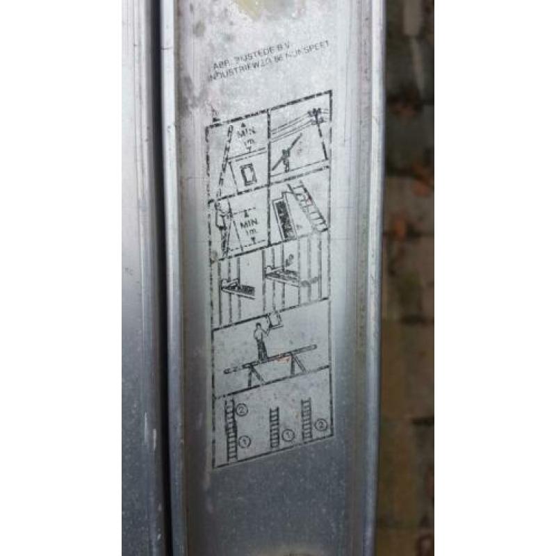 Altrex dubbele ladder 2x12 treden