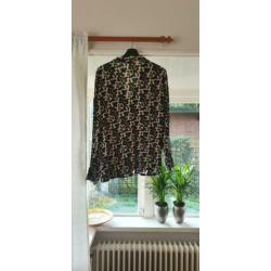 Leuke Noisy May blouse, zgan, panterprint, maat L