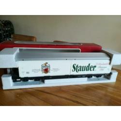 LGB 40573 schuifwandwagen RhB Stauder Pilswagon zgan in ovp