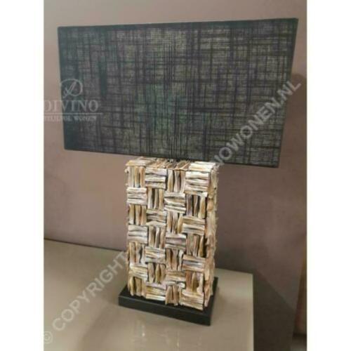 TAFELLAMP MET SCHELPEN 50CM luxe, luxury , metropolitan