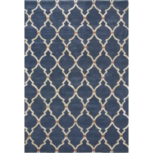 Sanderson Empire Trellis Indigo 230 x 170 brink en campman