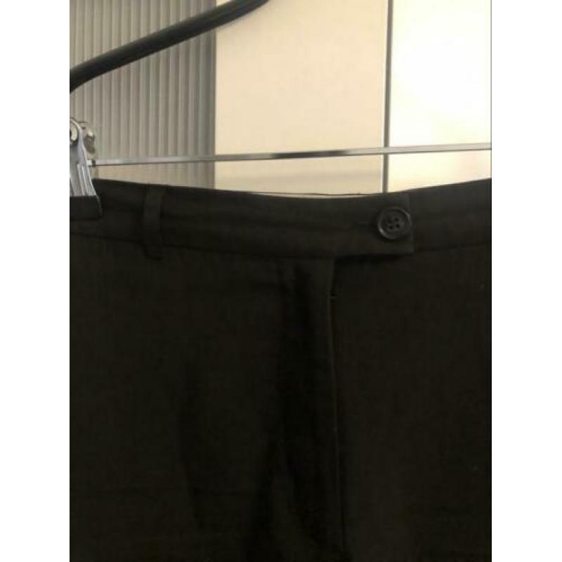H&M trend wide leg pantalon zwarte broek mt 36