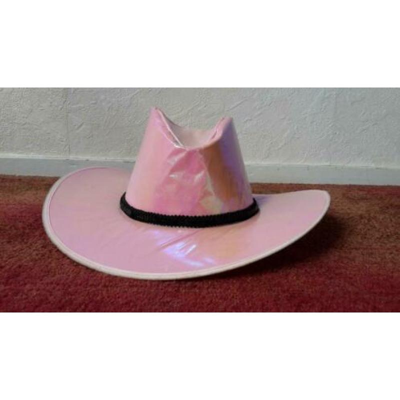 cowboyhoed roze, maat small, zgan!
