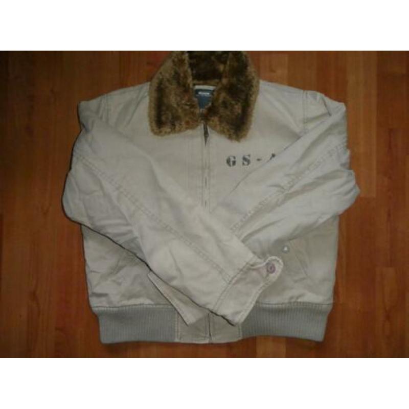 Beige dames Gstar winterjas maat M