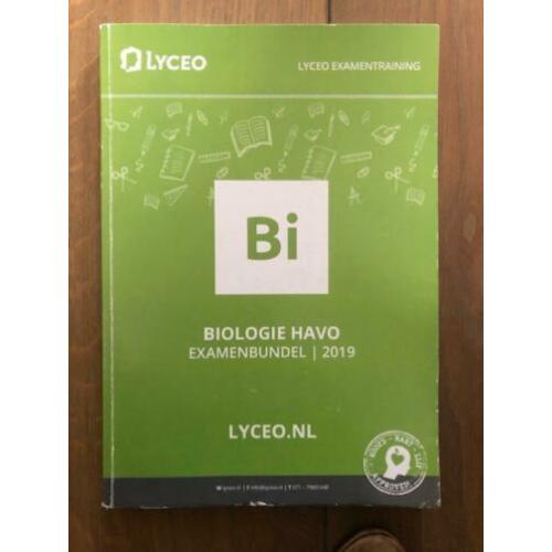 Examenbundel Havo Biologie 2019 Lyceo