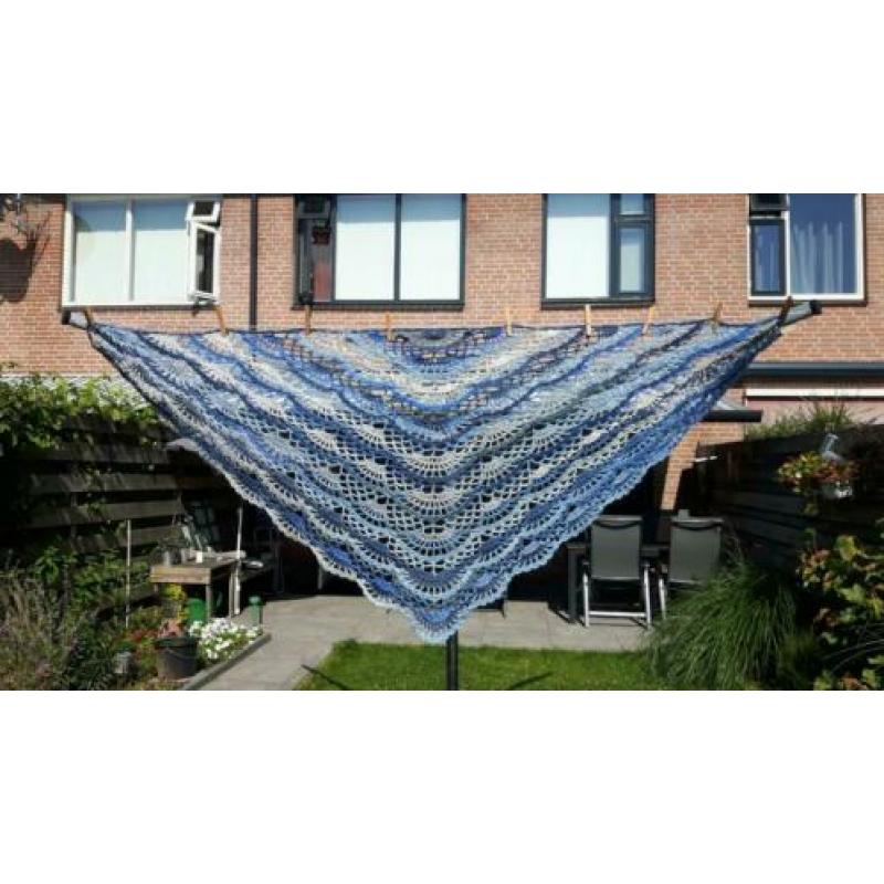 Gehaakte omslagdoek xl