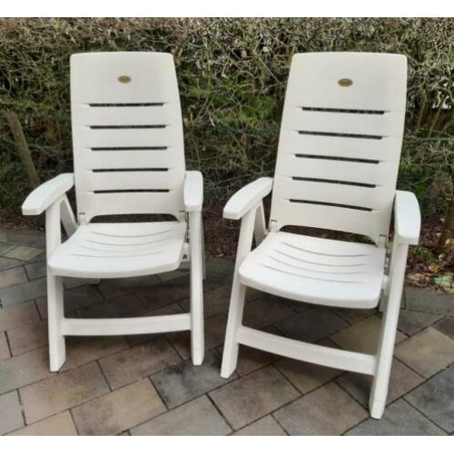 2 st Hartman verstelbare stoelen, tuinstoelen