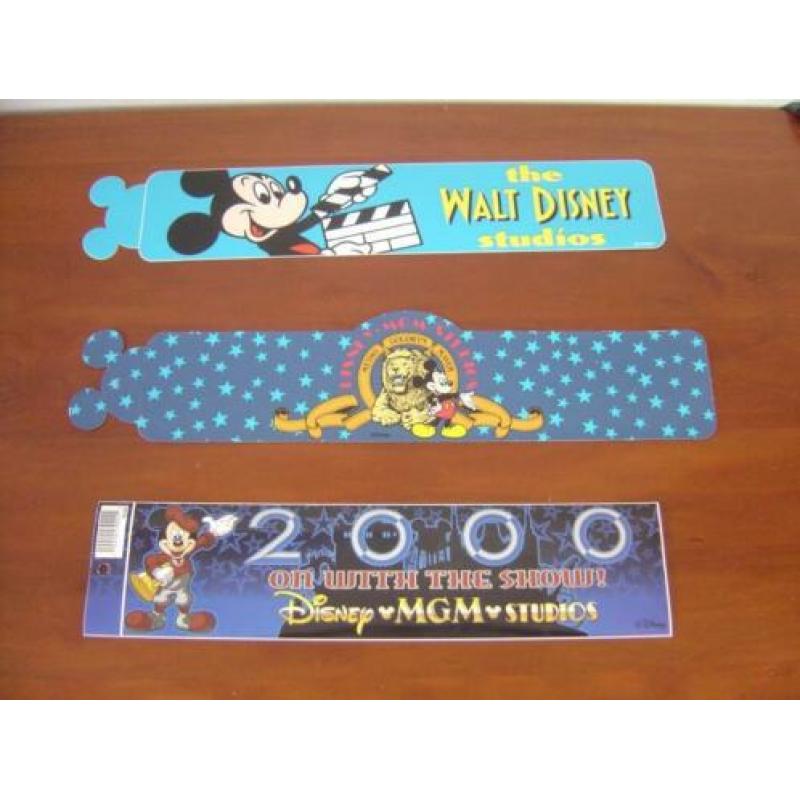 Vijf bumperstickers uit Walt Disney World