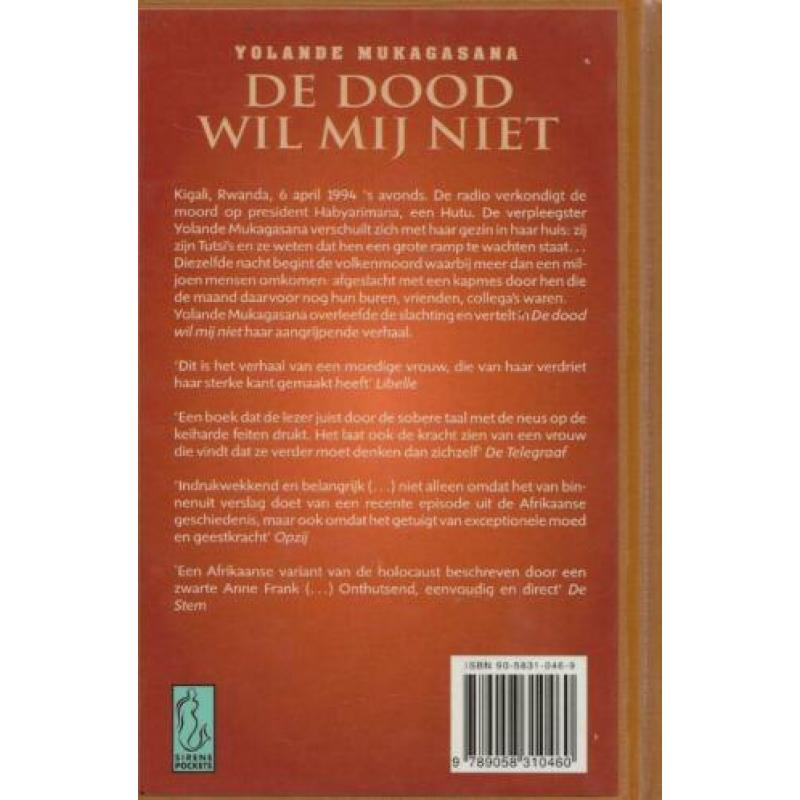 De dood wil mij niet Een Tutsi-Vrouw overleeft de genocide i