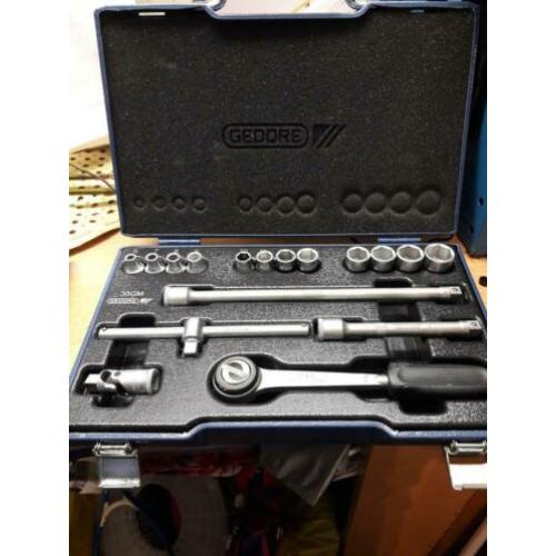Gedore 30 GMU-3 doppenset 3/8" aansluiting