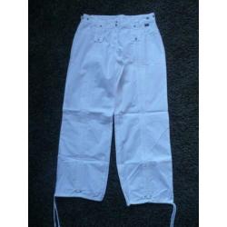 Wijde witte lange broek van Protest mt M NIEUW