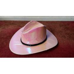 cowboyhoed roze, maat small, zgan!