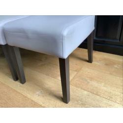 4 eettafel stoelen kunstleer