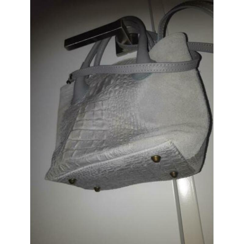 Handtas Grijs Mooi grijs leer