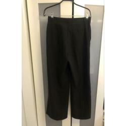 H&M trend wide leg pantalon zwarte broek mt 36