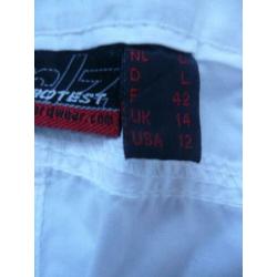 Wijde witte lange broek van Protest mt M NIEUW