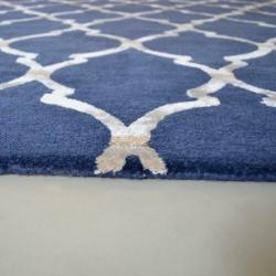 Sanderson Empire Trellis Indigo 230 x 170 brink en campman