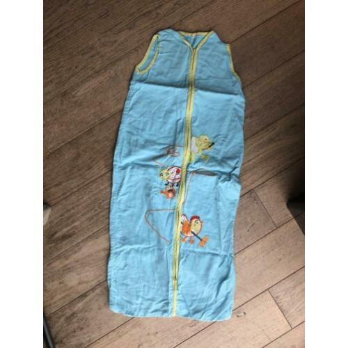 Dunne zomer slaapzak blauw - mt 110
