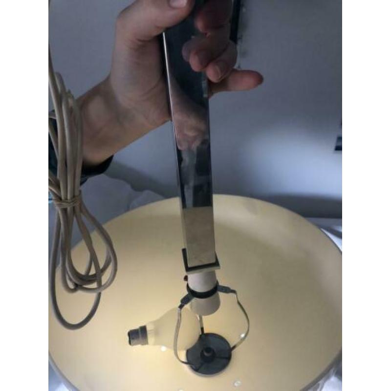 Lamp op chroom voet