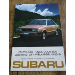 Subaru folder uit 1981