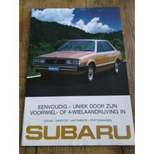 Subaru folder uit 1981