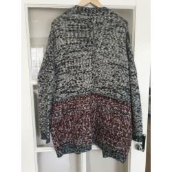 Vest van Sensation maat m bordeaux rood/ wit/zwart