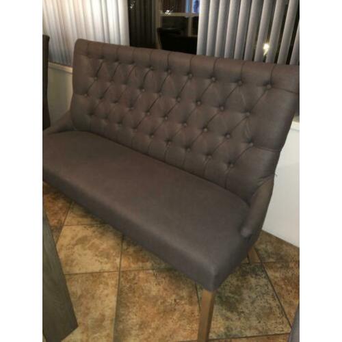 Eetkamer bankje + 3 stoelen (merk CARLA)