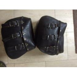 Te koop Harley Davidson leren zijtassen