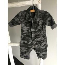 DENHAM baby jumpsuit camouflage maat 62-68
