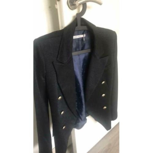 Label Nick colbert donker blauw met glitter
