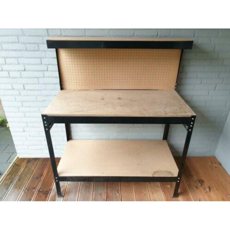 Werkbank Stalen Frame Met MDF Platen 115 x 55 x 140