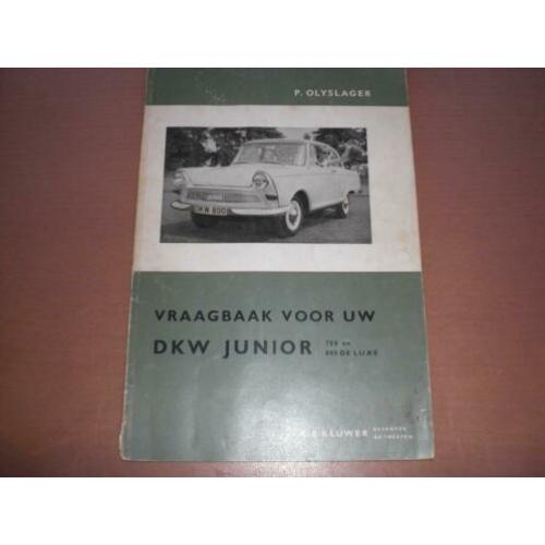 Vraagbaak DKW Junior 750-800 1957-1962