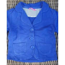 Hema colbert/vestje blauw mt 98/104