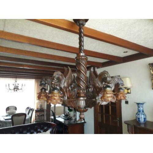 Houten hanglamp
