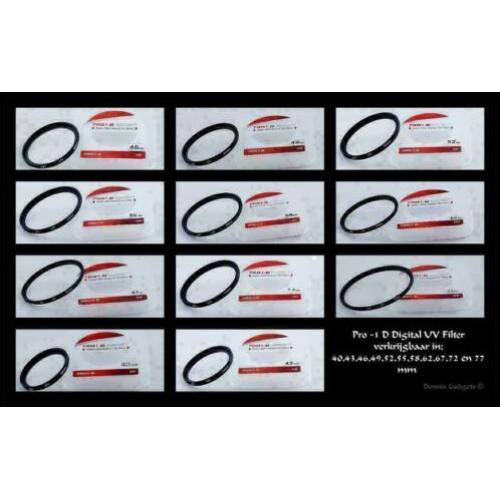 Dennis Gadgets : UV filter pro 1 of Color div maatvoeringen