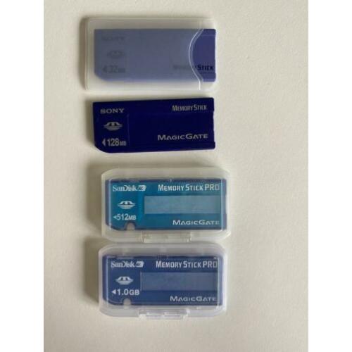 4x MagicGate geheugenkaarten SanDisk/Sony