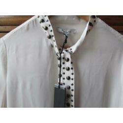 PEPE JEANS mooie offwhite Blouse maat XS / 34 NIEUW